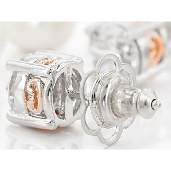 Round 3.87 Diamond Simulant Stud Multi Gem Hypoallergic Stud Earring - Picture 5 of 11